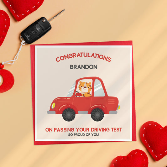 Personalised Passing Driving Test Card
