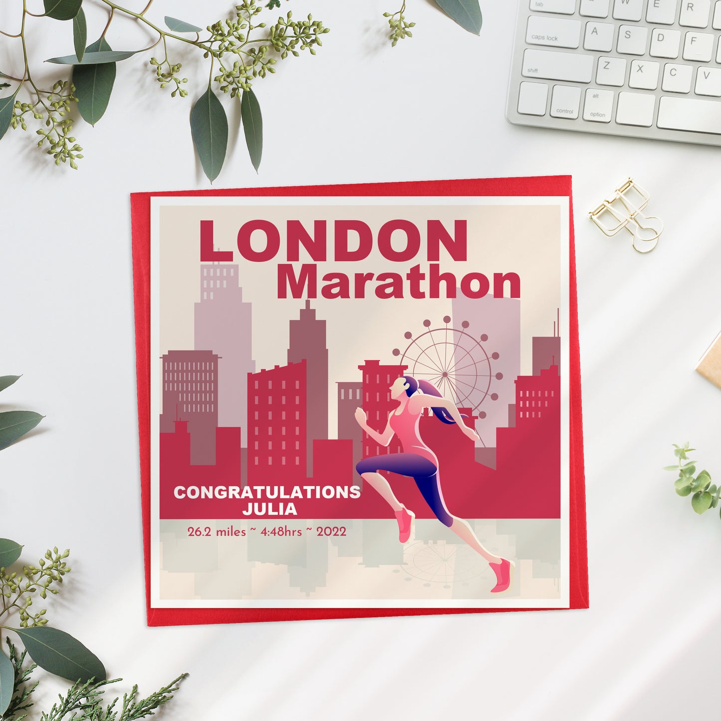 Personalised London Marathon Card