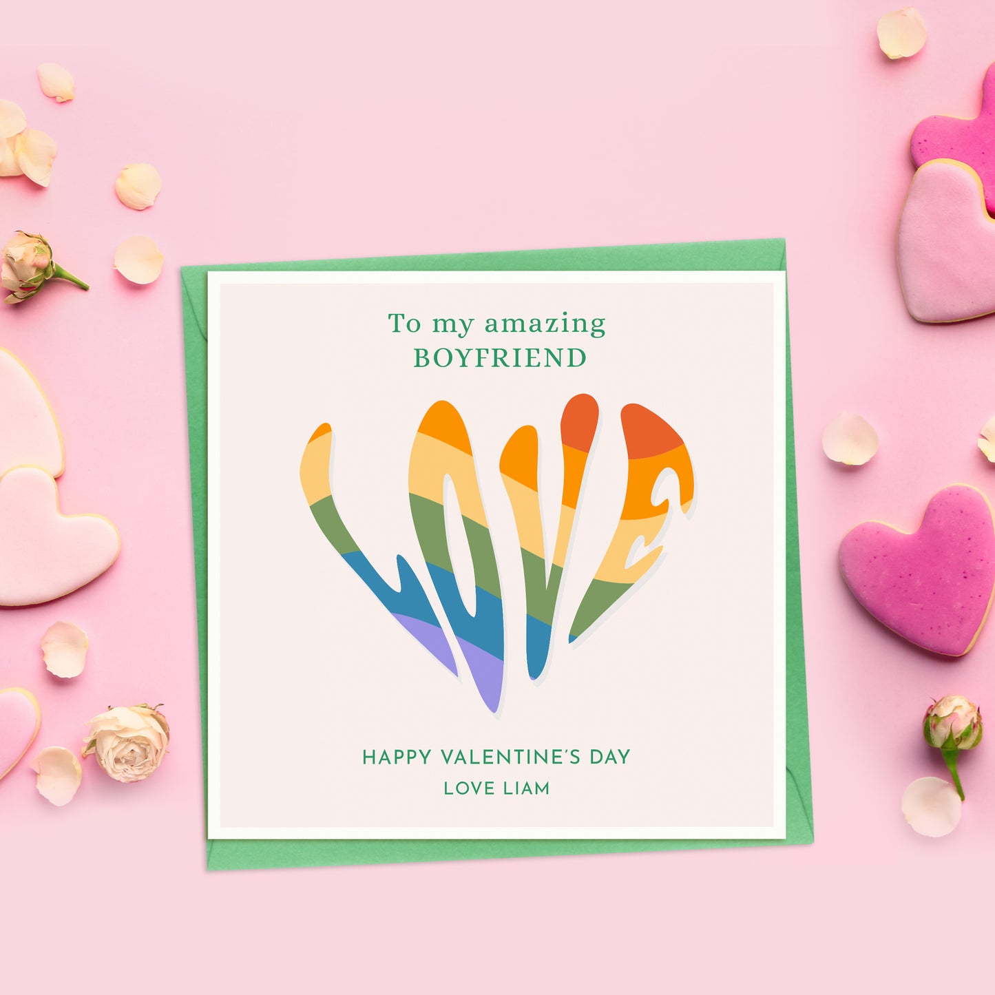 Love Rainbow Valentine's Day Card