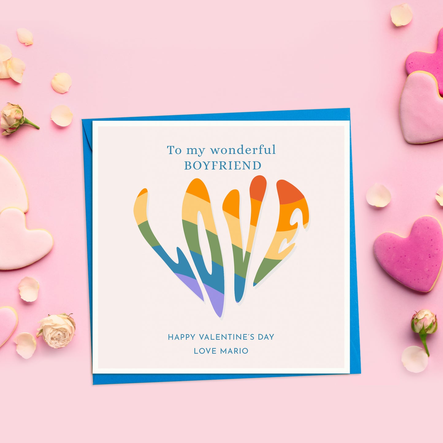 Love Rainbow Valentine's Day Card