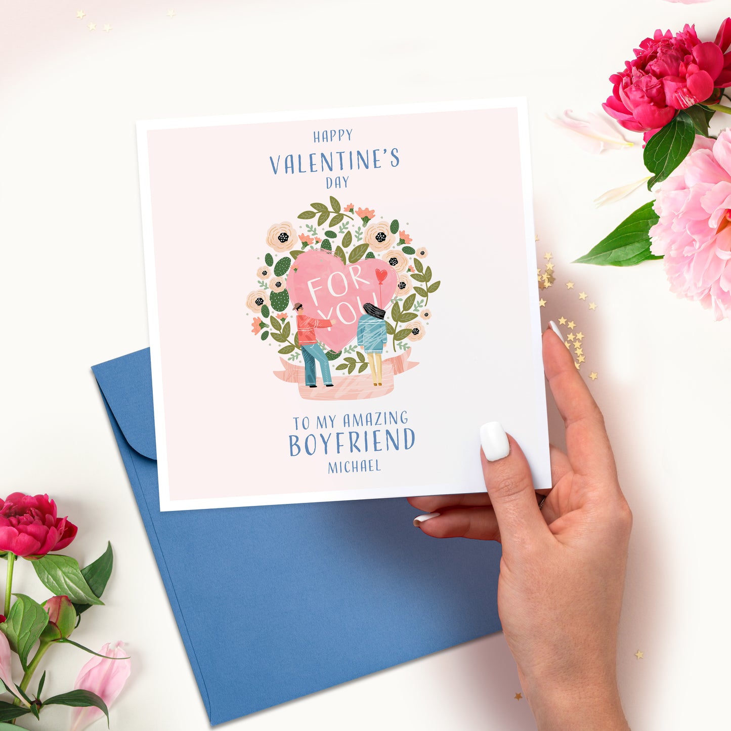Personalised Valentine's Card for Husband, Boyfriend