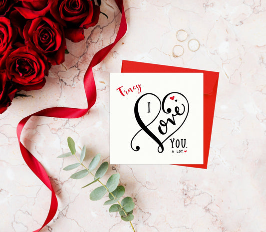 Girlfriend Valentines Day Card, To My Wonderful Girlfriend On Valentines Day, Boyfriend Valentines Day Card, Personalised Valentines card