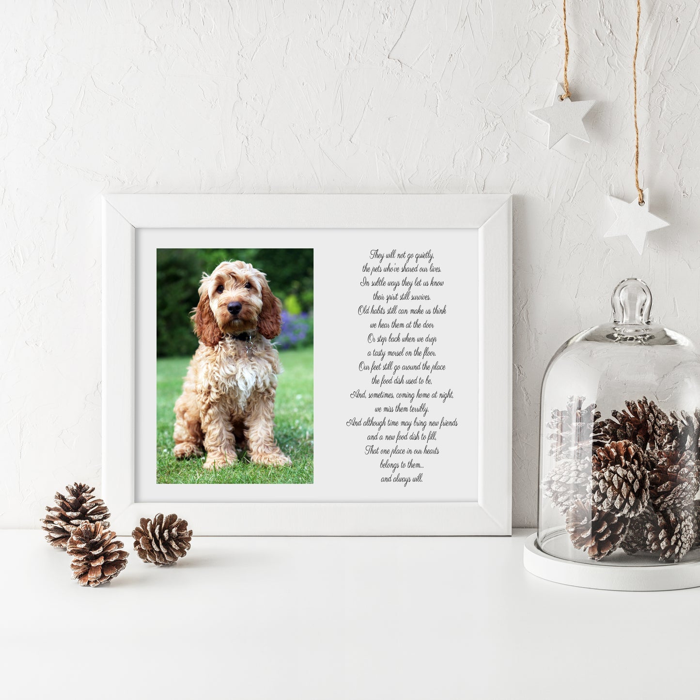 Pet Memorial Poem and Photo Print