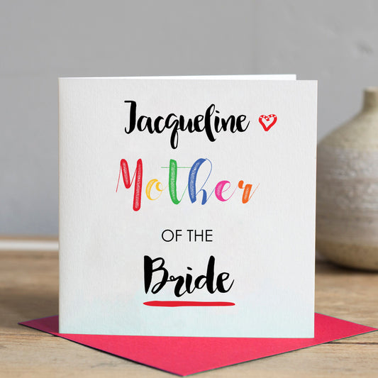 Mother of the Bride or Groom Card