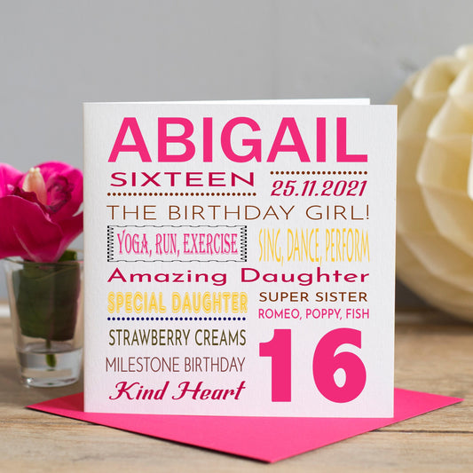 16th Birthday Card For Her