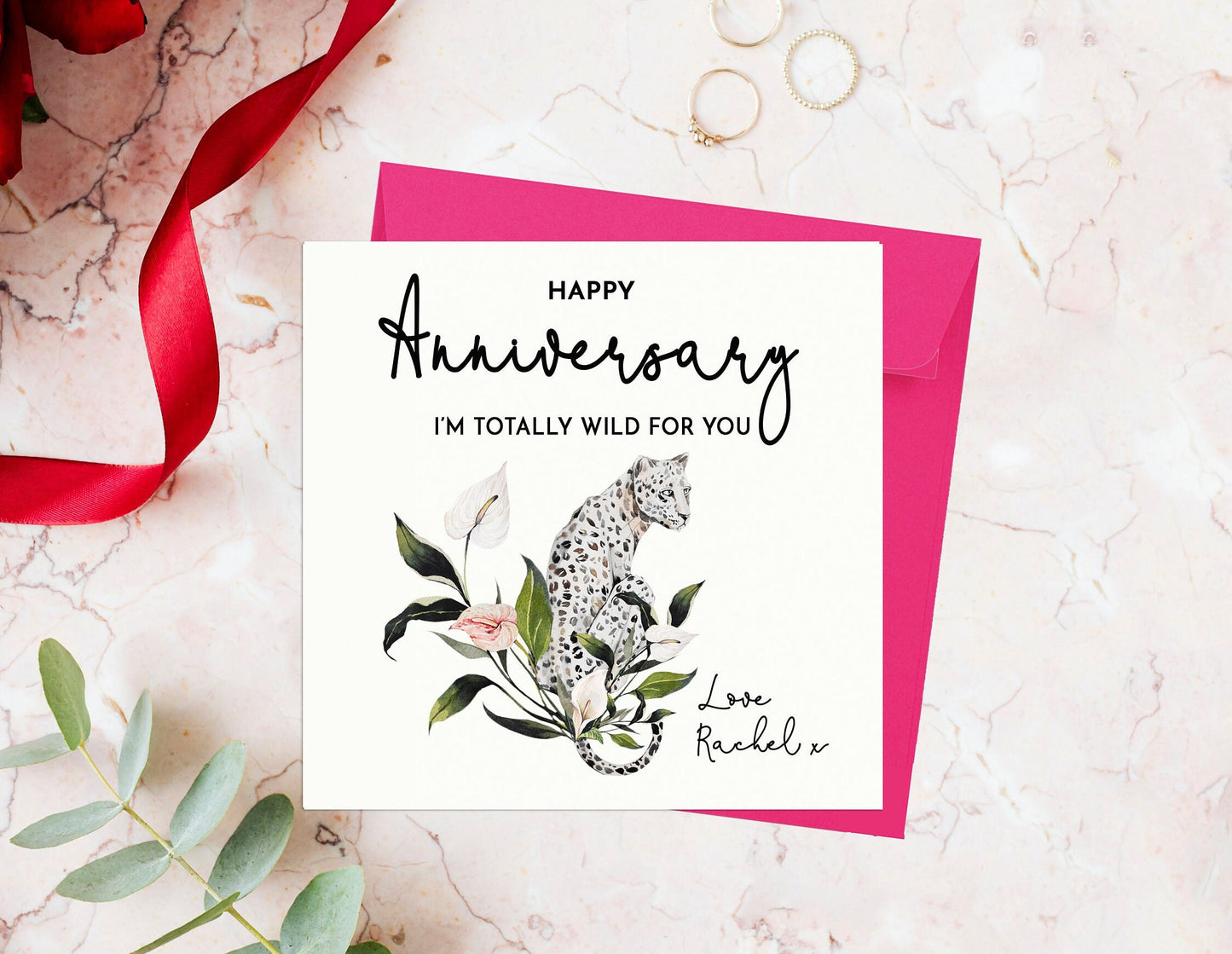 Husband Anniversary Card, I'm Wild for you