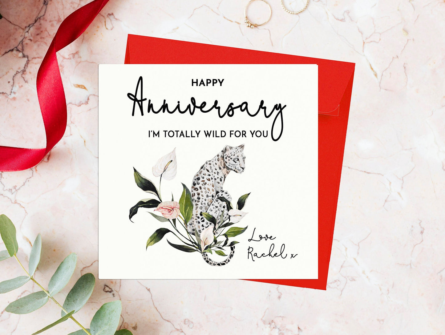 Husband Anniversary Card, I'm Wild for you