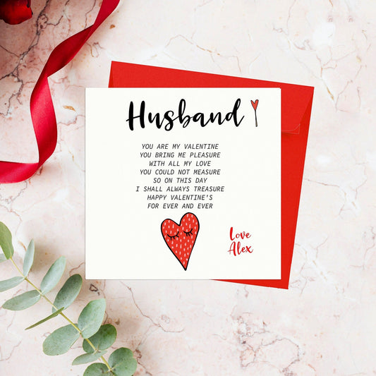 Husband Valentines Day Card