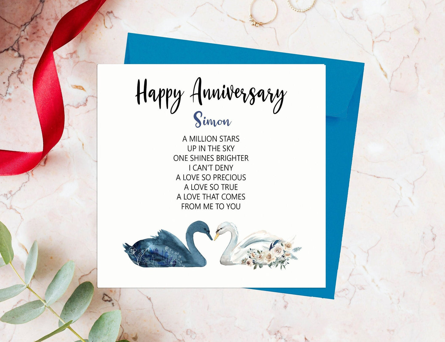 Personalised Wife Anniversary Card