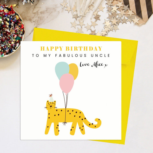 Uncle Birthday Card, Tiger