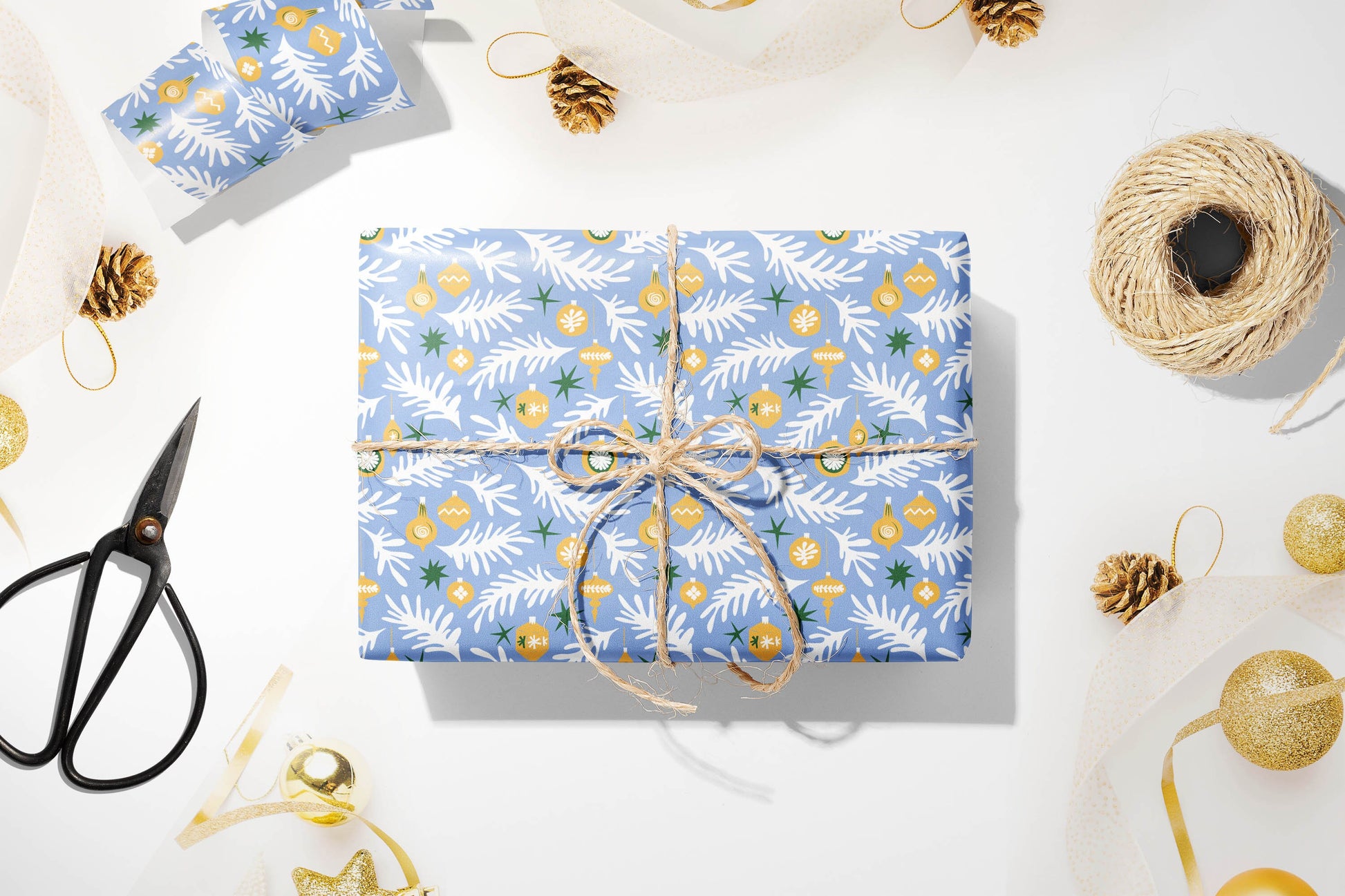 Luxury Henri Matisse Inspired Gift Wrap, Christmas Wrapping Paper, Festive Wrapping Paper, Blue Gift Wrapping Paper, Wrapping paper