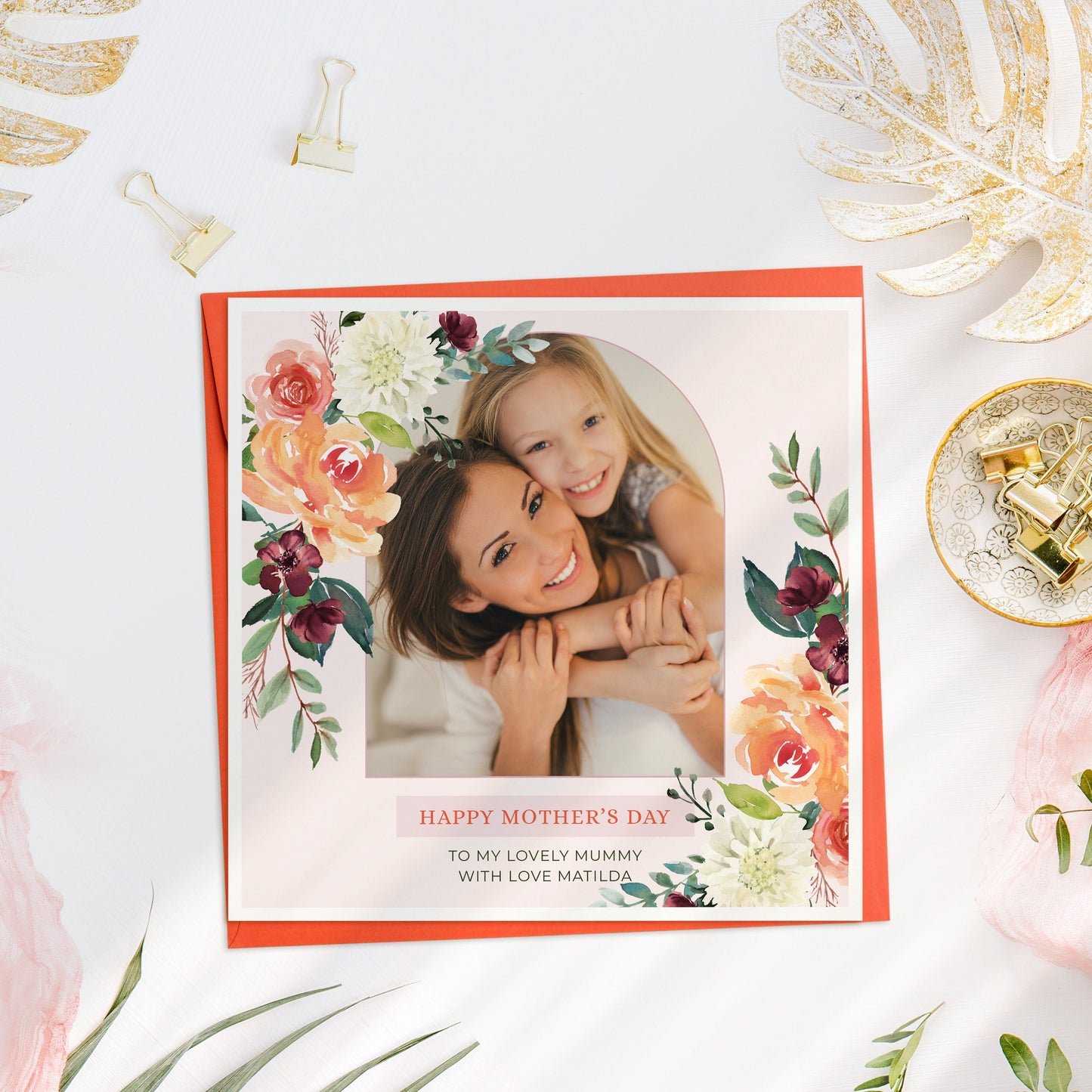 Photo Mother's Day Card, Personalised Mother's Day Card, Custom Mom Card, Mother's Day Cards, Handmade Mother's Day Card with Photo