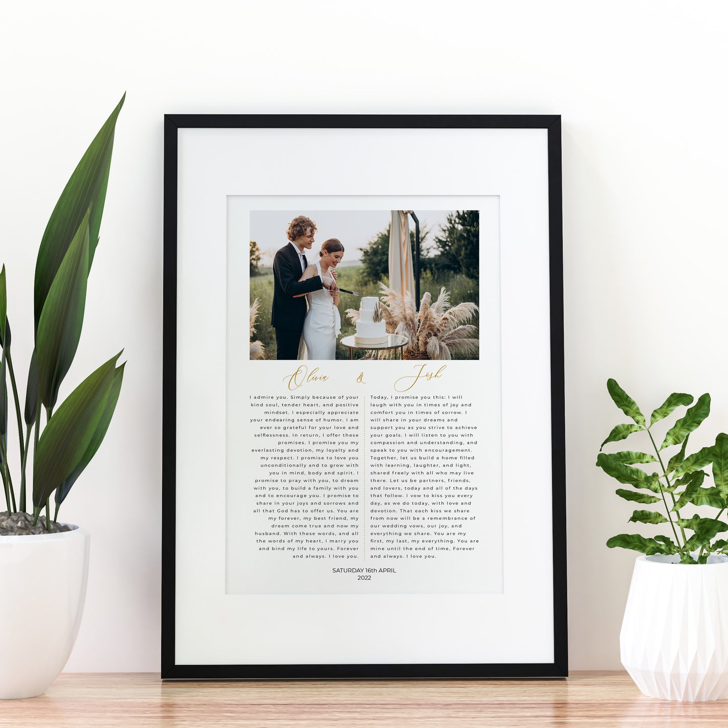 His And Her Vows Photo Print