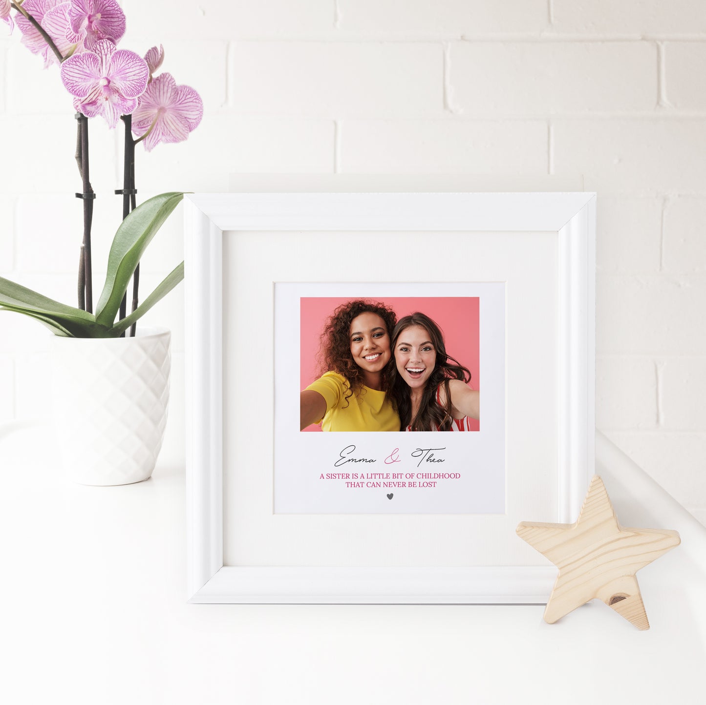 Personalised Sisters Photo Frame