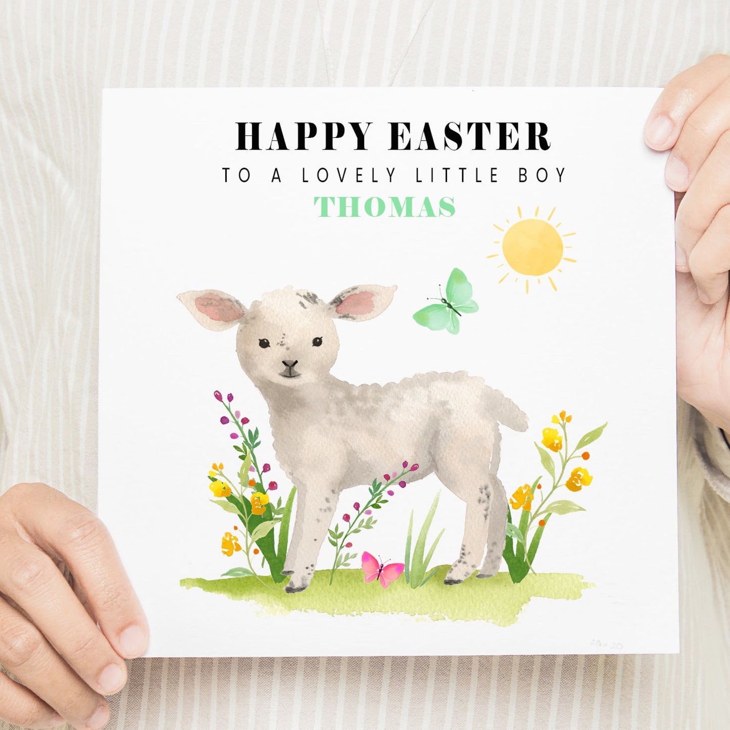 Little Lamb Easter Card