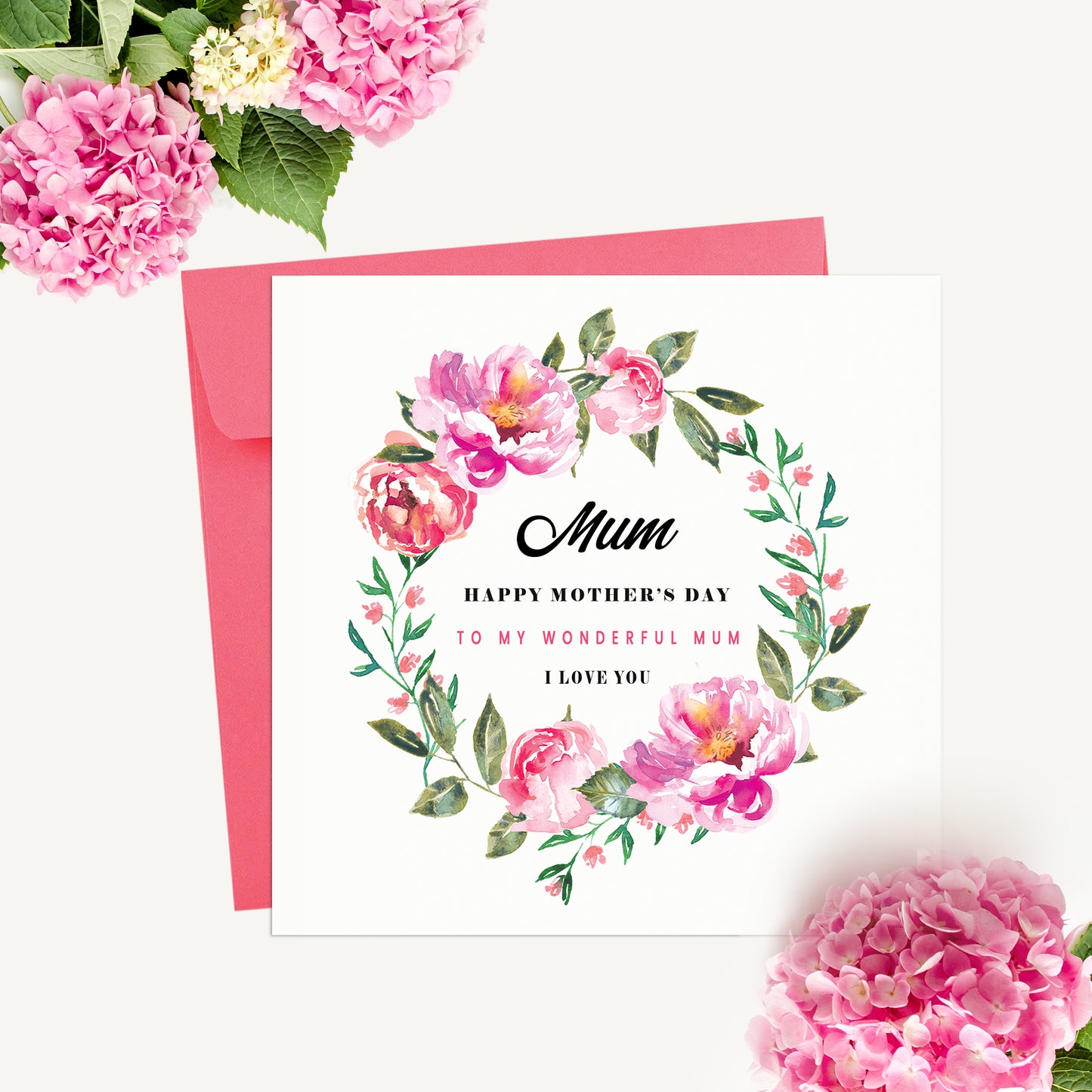 Mother's Day Floral Foliage Card