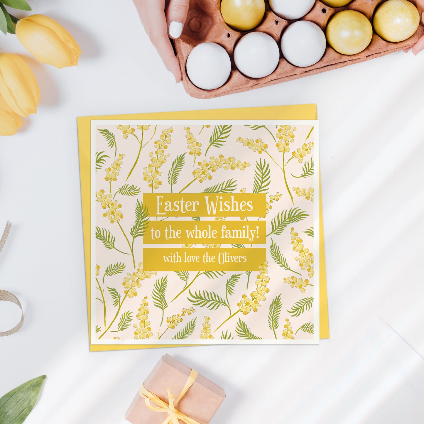 Easter Wishes Floral Card