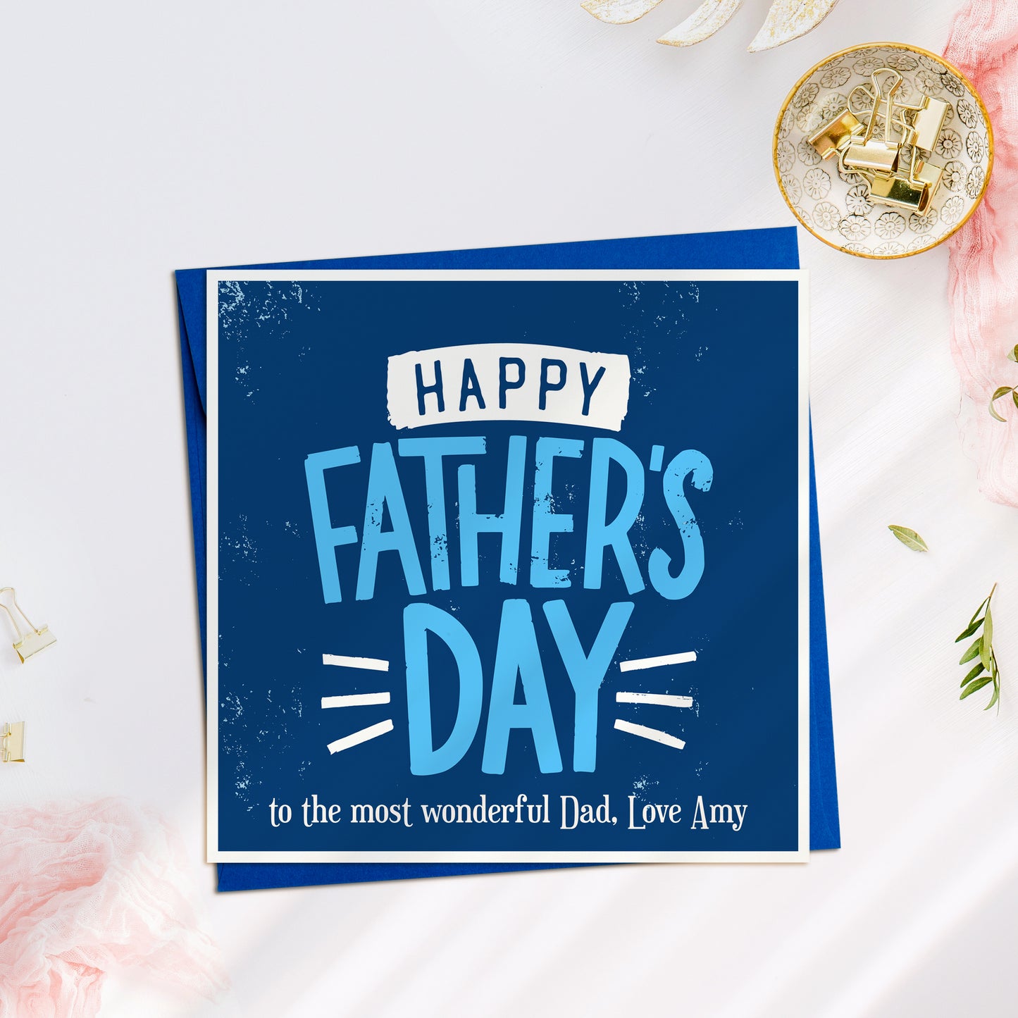 Personalised Typographic Father's Day Card