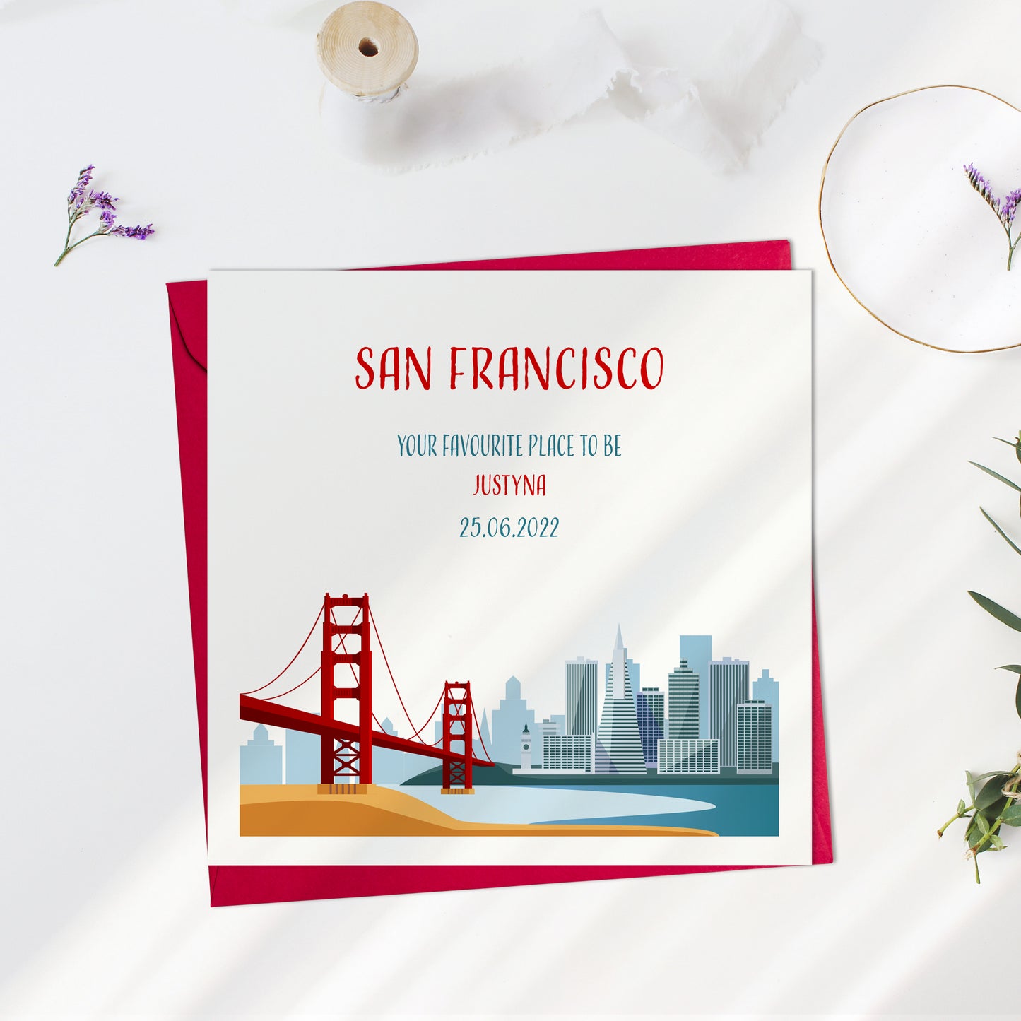 San Francisco Travel Personalised Card