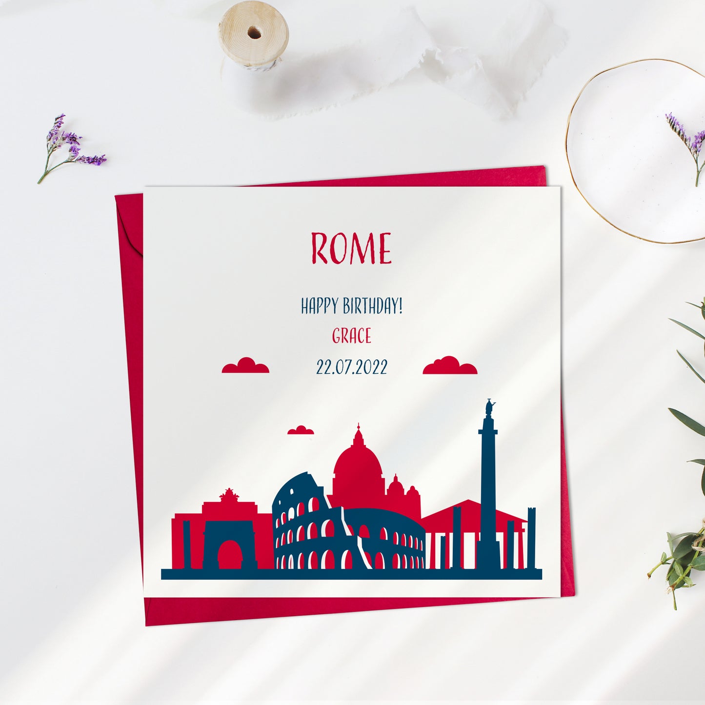 Rome Favourite Place Personalised Card