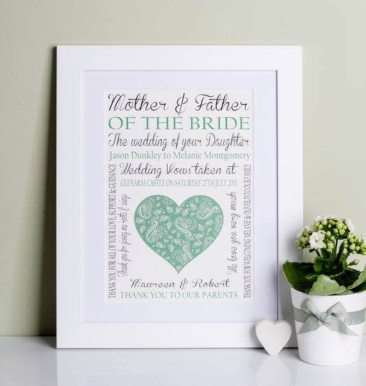 Mother Of The Bride/Groom Wedding Print