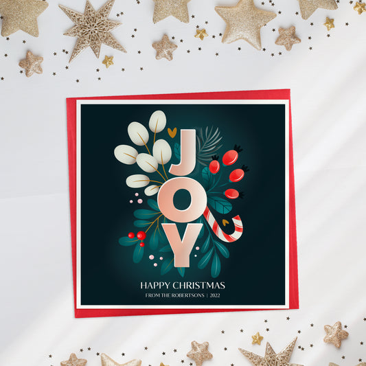 Happy Christmas Ornaments Card