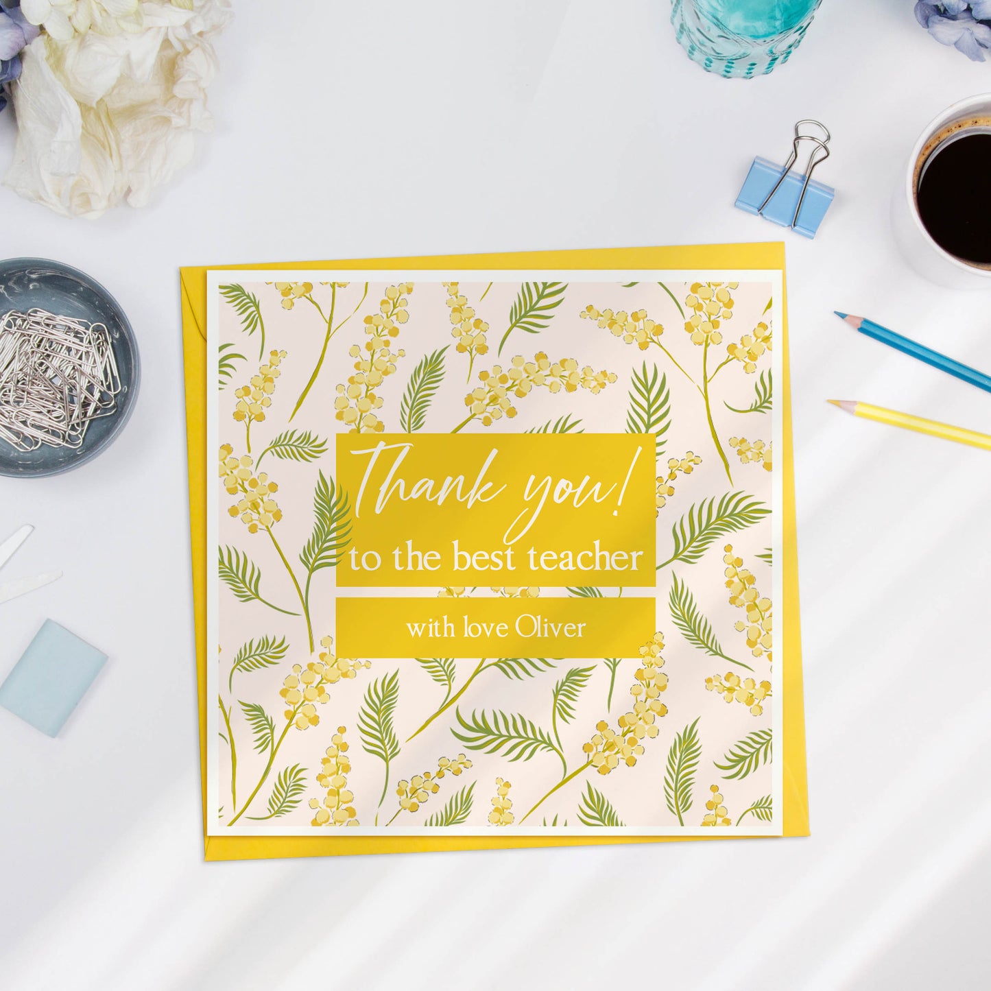 Personalised Thank you Teacher Card