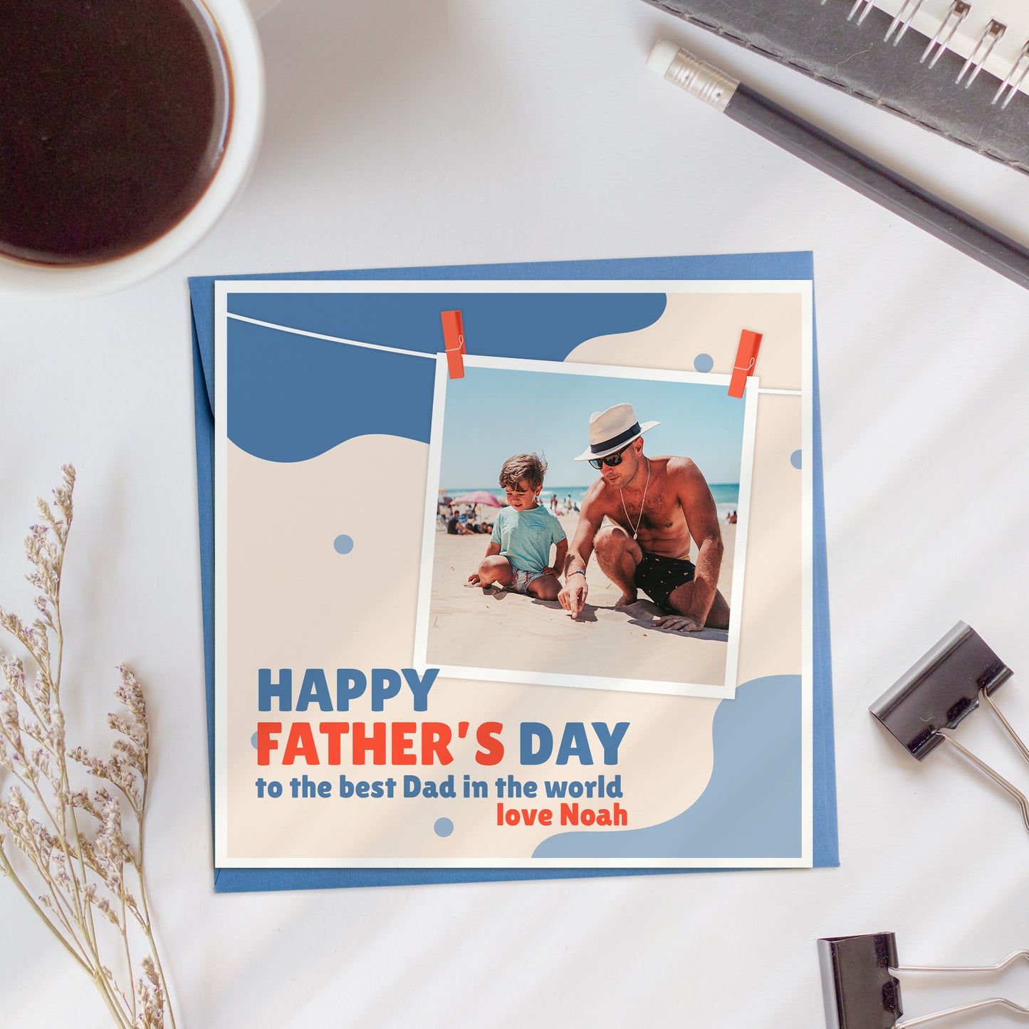 Personalised Fathers Day Photo Card