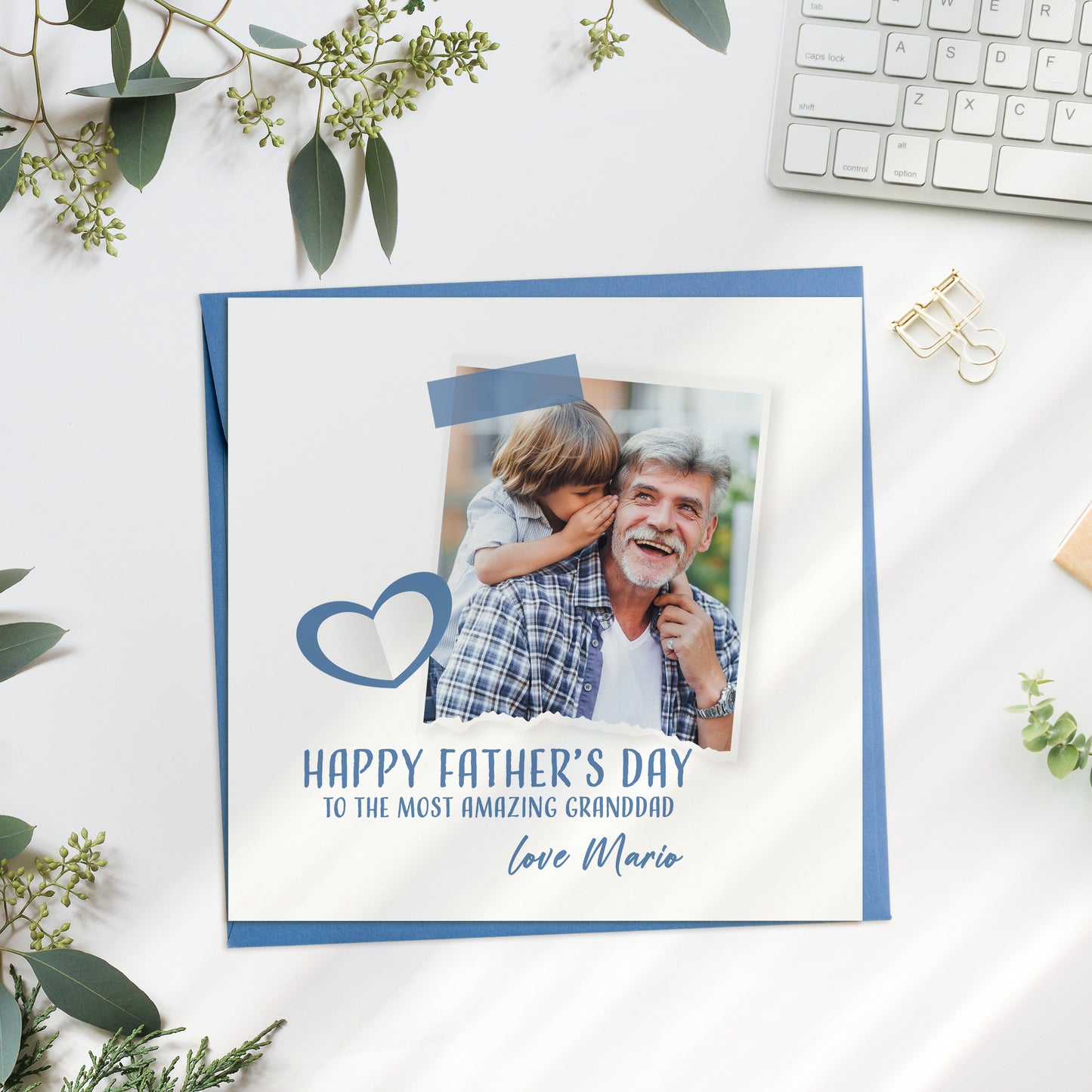 Personalised Fathers Day Card with Photo