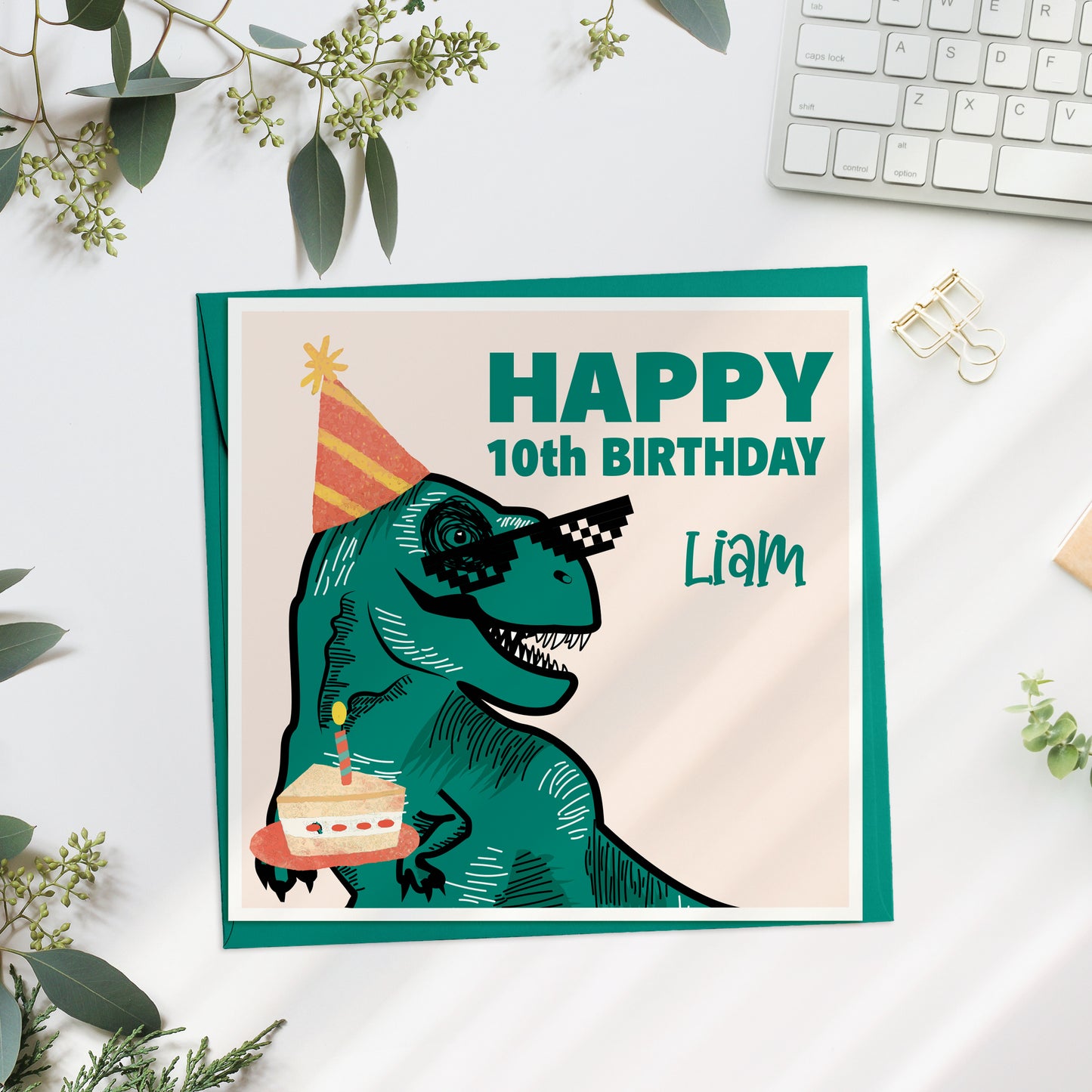 Child's Dinosaur Birthday Card