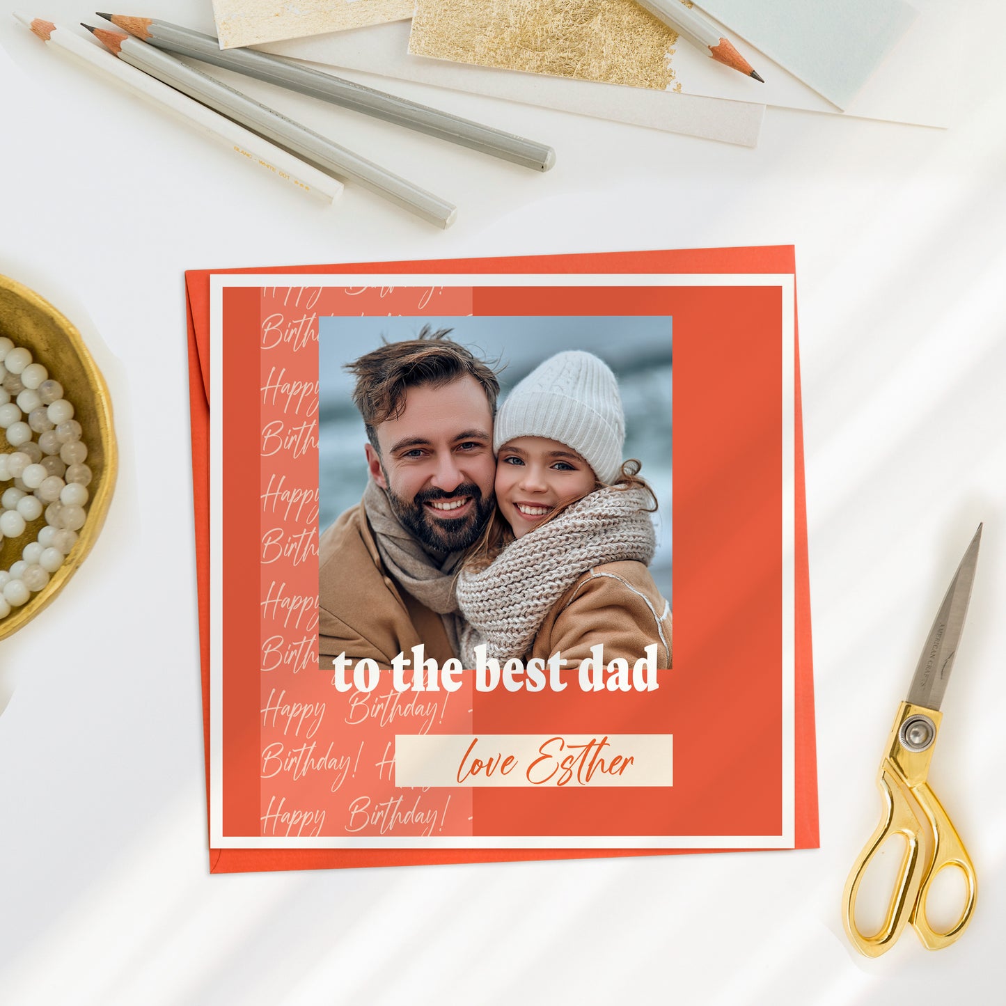 Personalised Birthday Photo Card for Dads