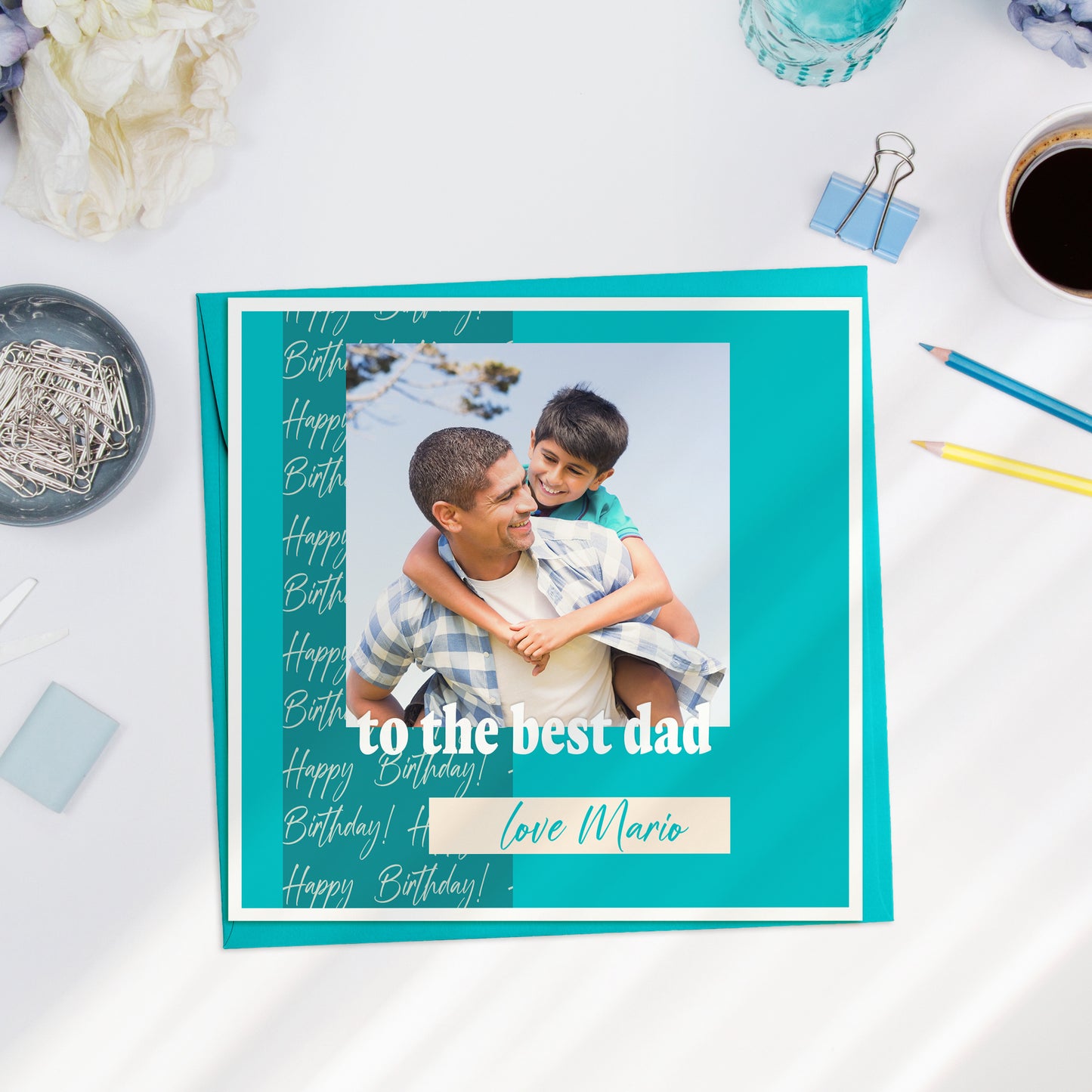 Personalised Birthday Photo Card for Dads