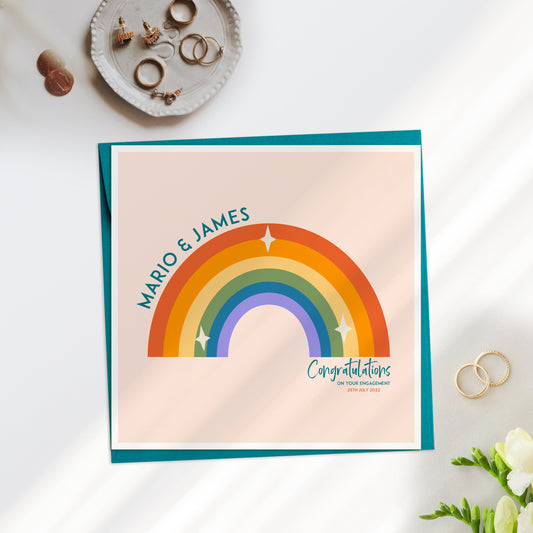 Rainbow Engagement Card