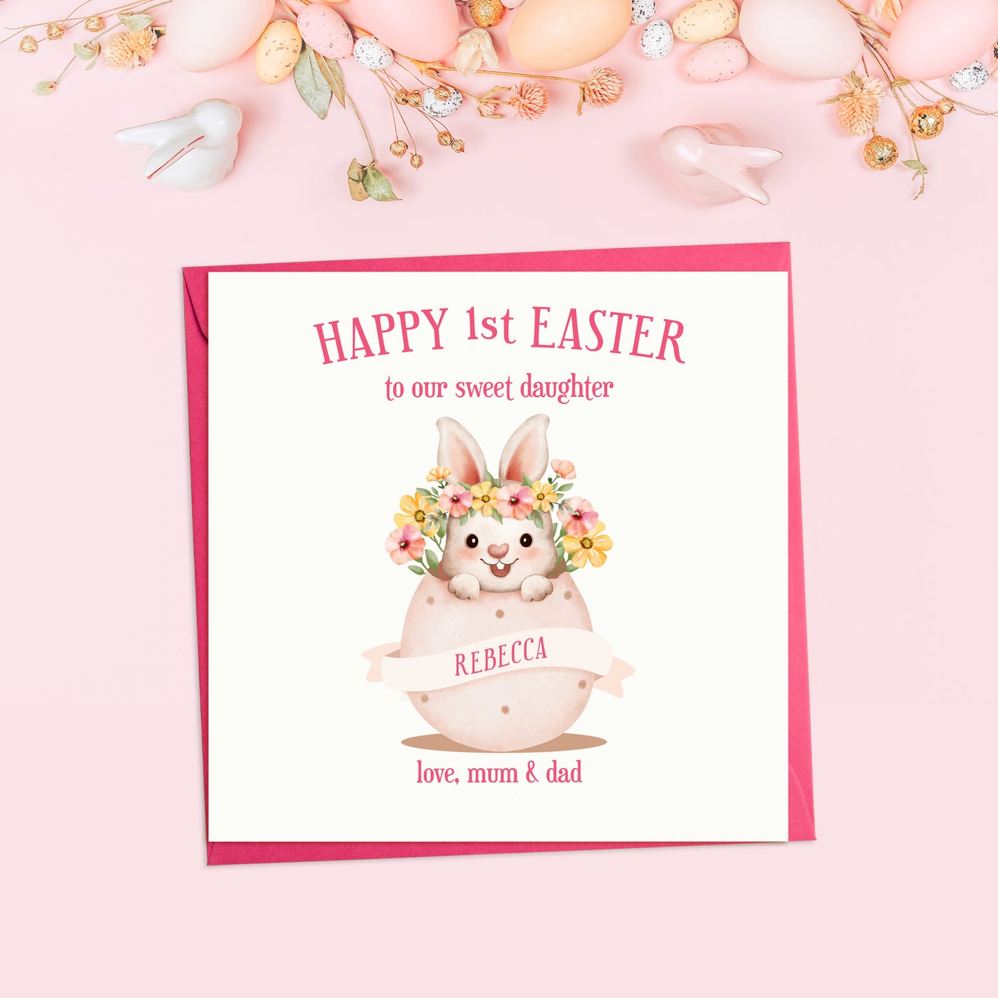 First Easter Cute Bunny Card