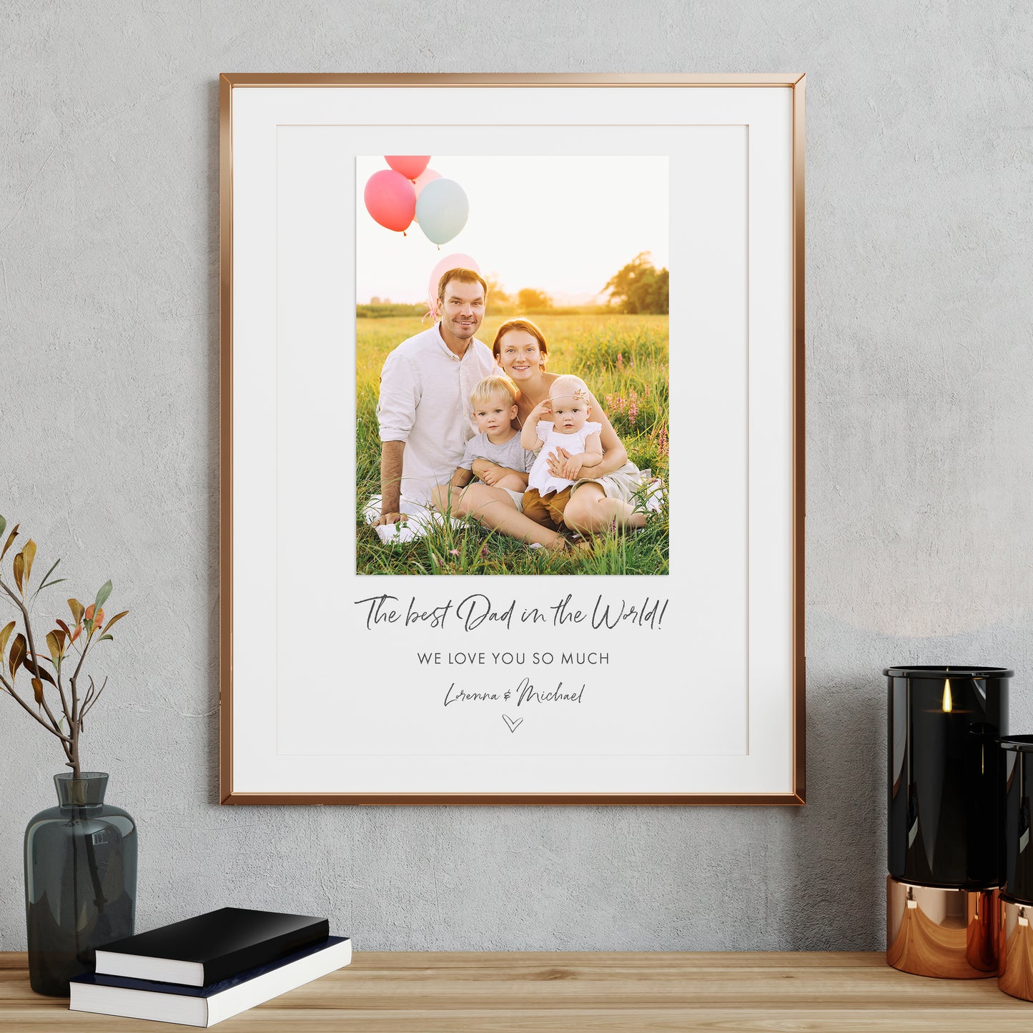 Fathers Day Personalised Photo Print