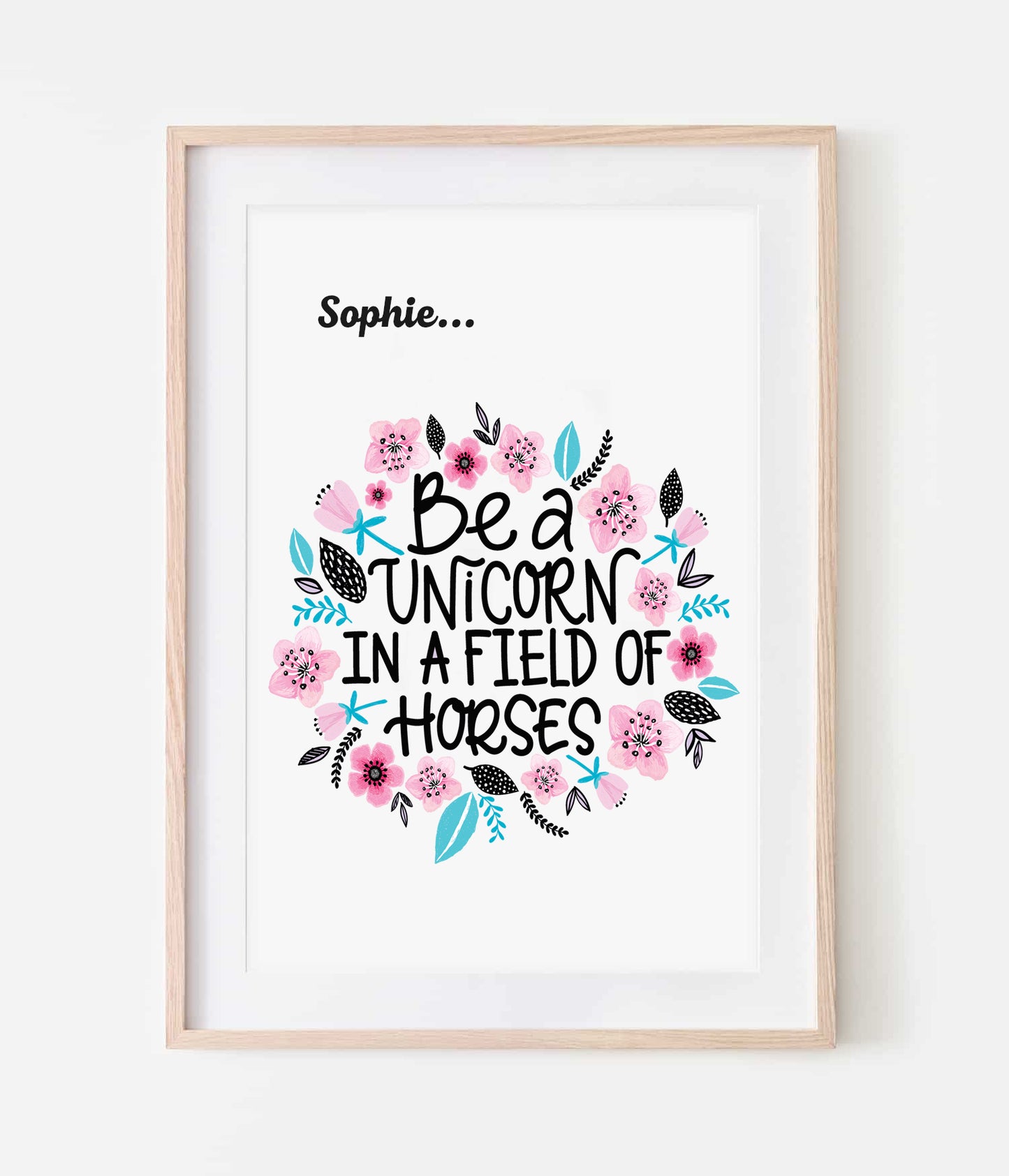 Be a Unicorn Motivational Print