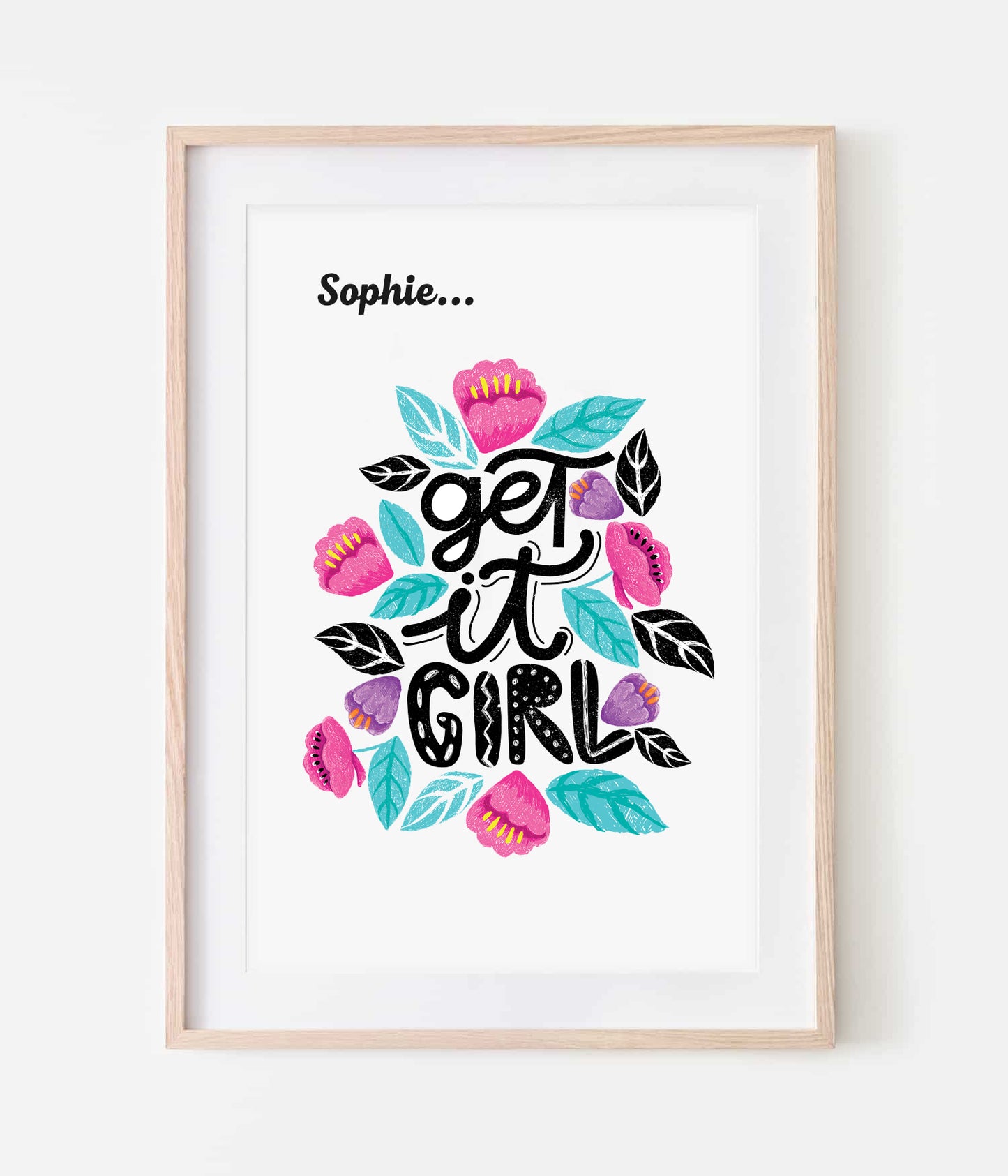 Get It Girl Motivational Print