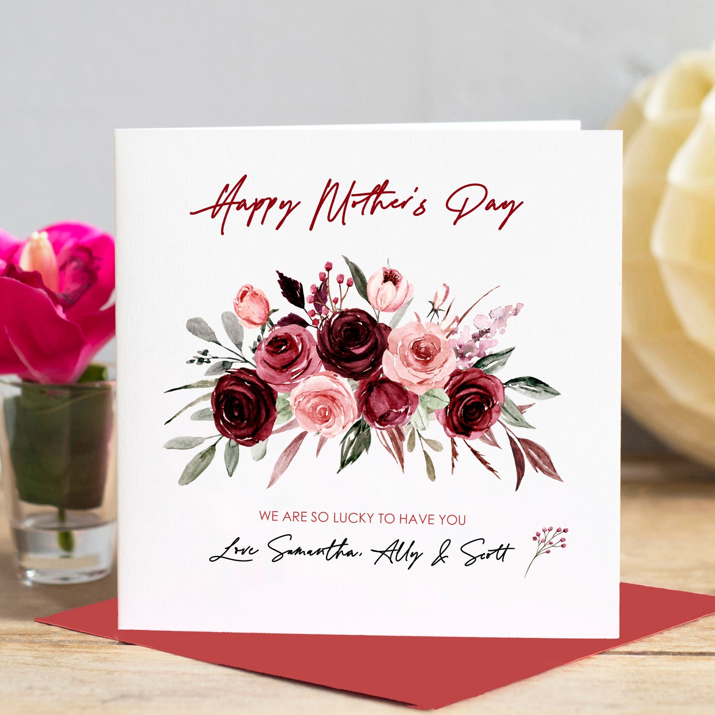Watercolour Floral Mother's Day Card