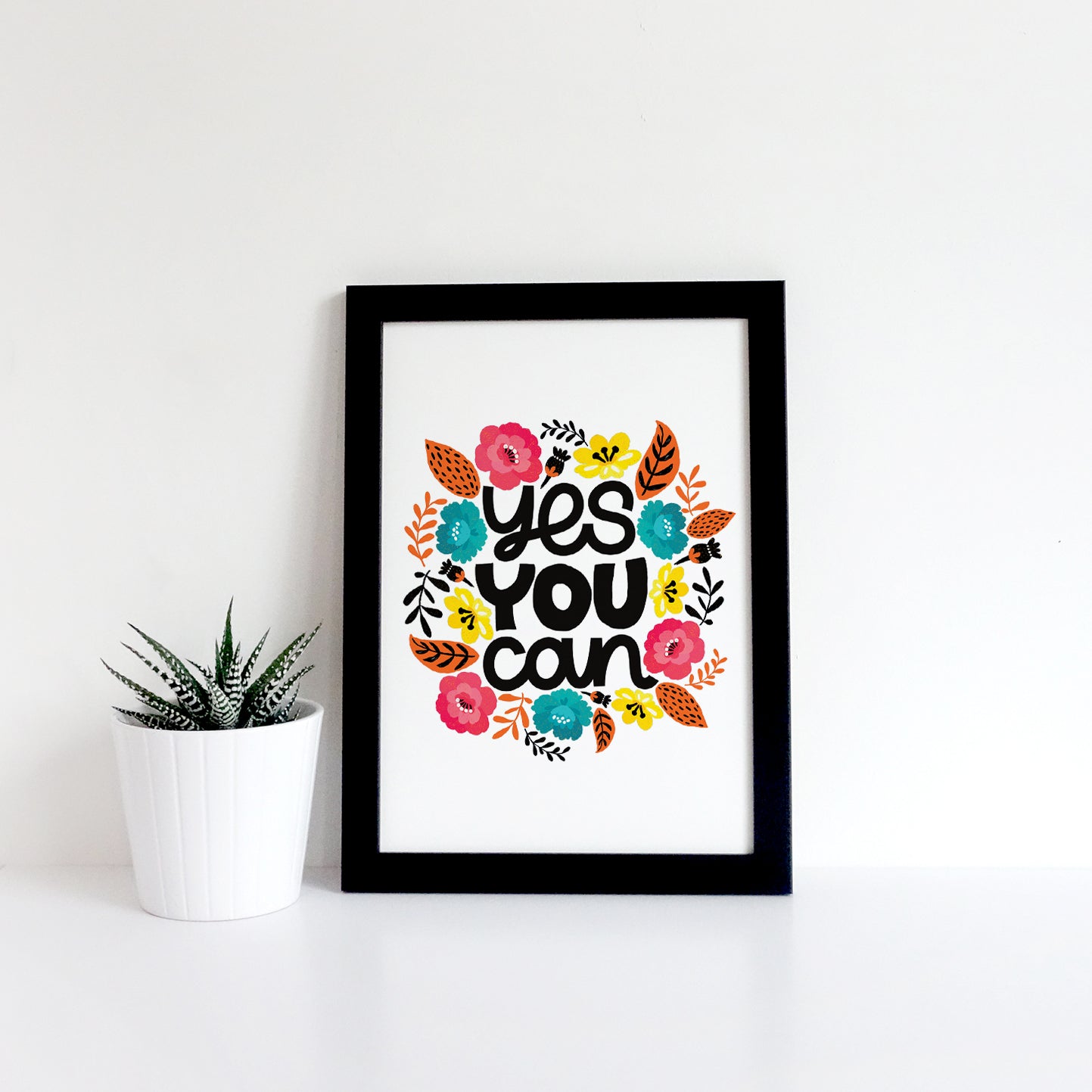 Yes You Can Motivational Print