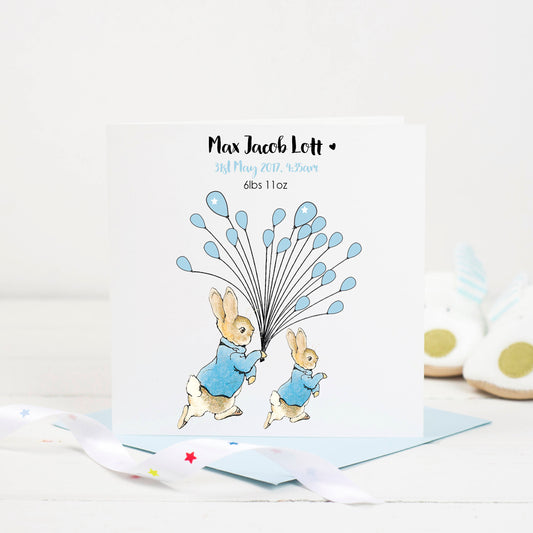 New Baby Card - Peter Rabbit