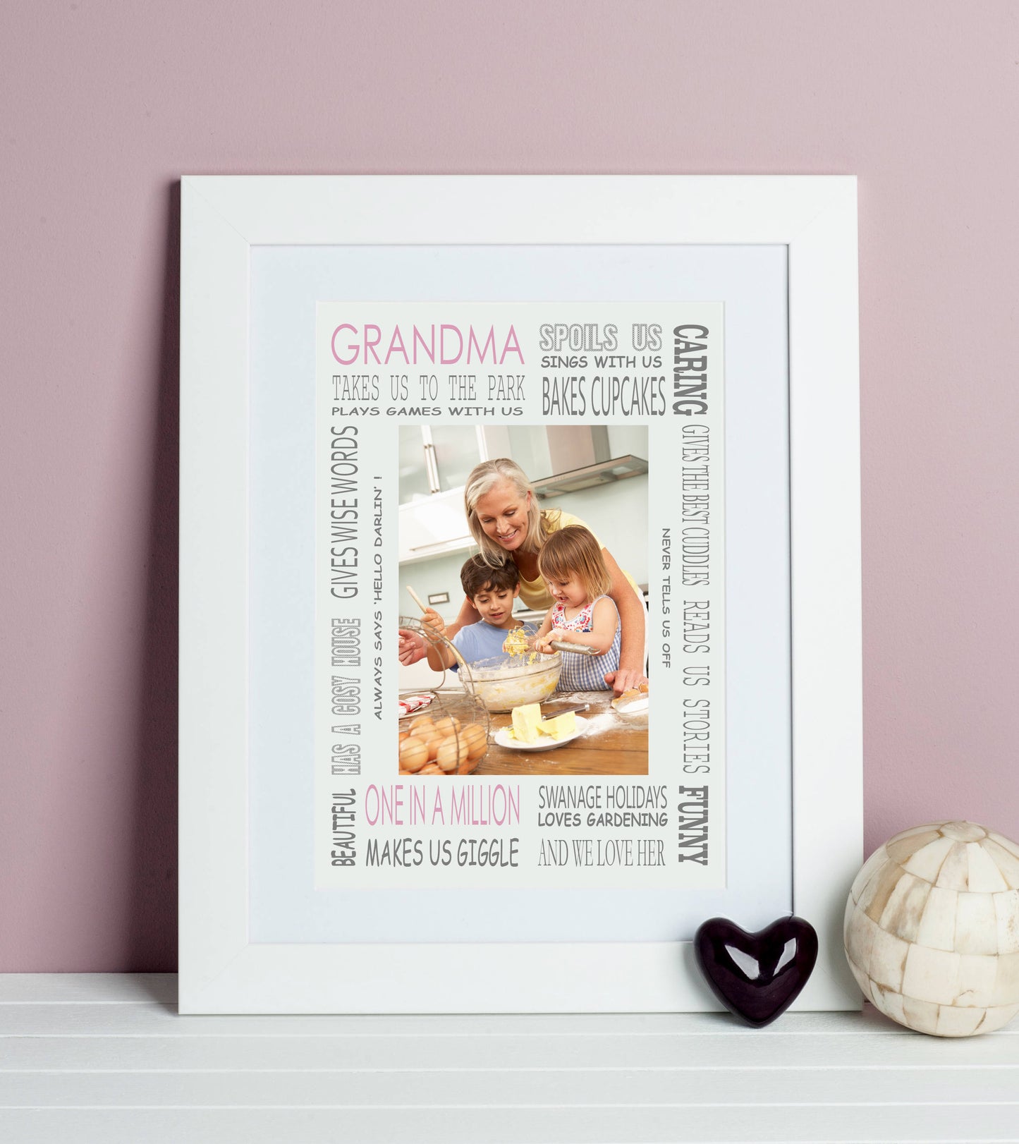 Grandma Loves Photo Print