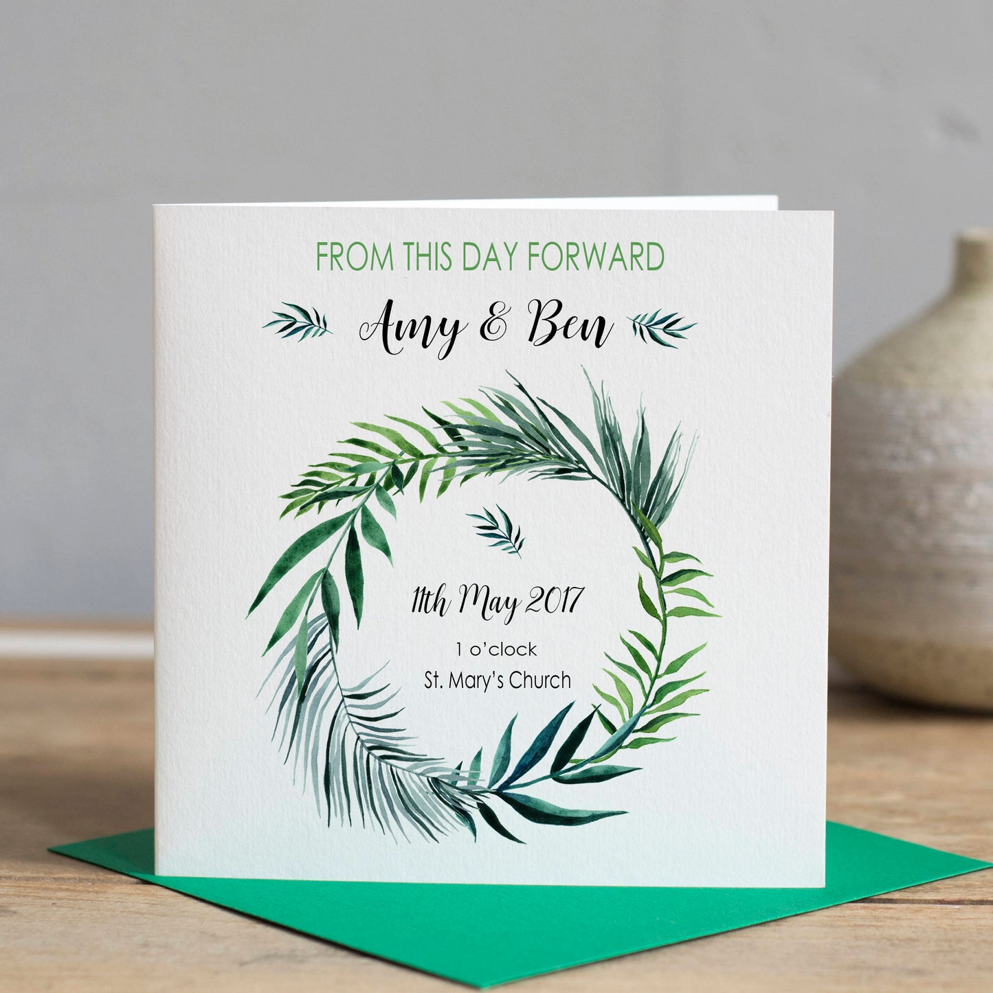 Botanical Wedding Card