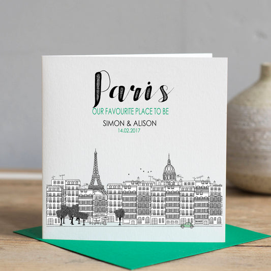 Paris Skyline Card