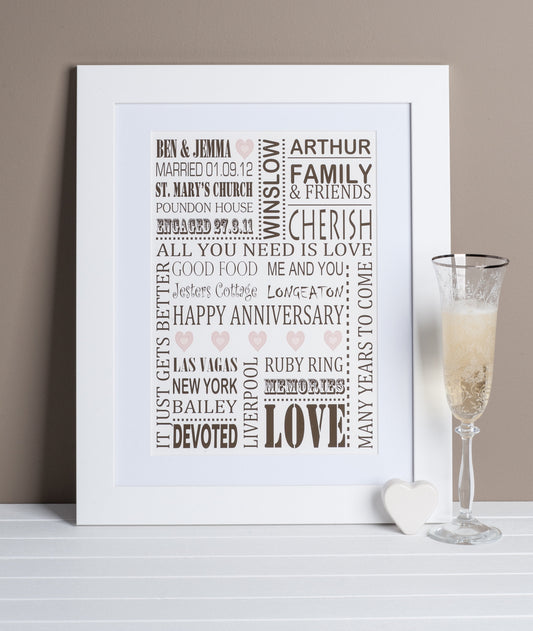 Wedding Anniversary Print