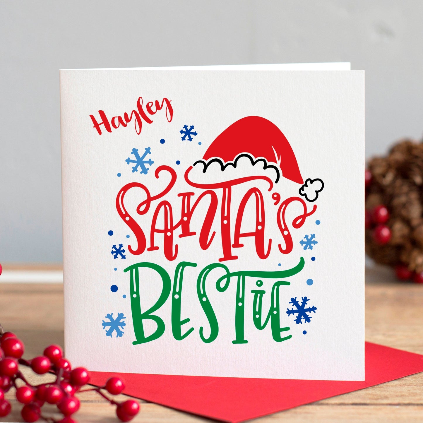 Santa's Bestie Christmas Card