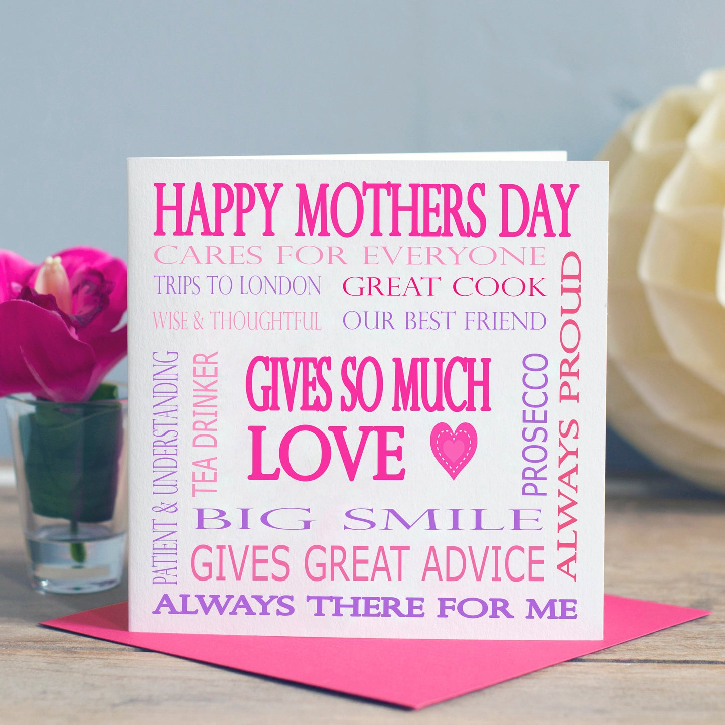 Mothers Day Card - Word Art