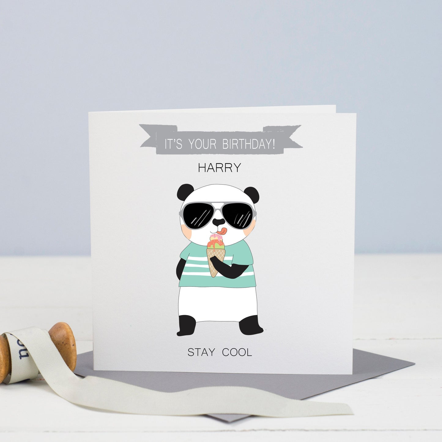 Cool Panda Birthday Card