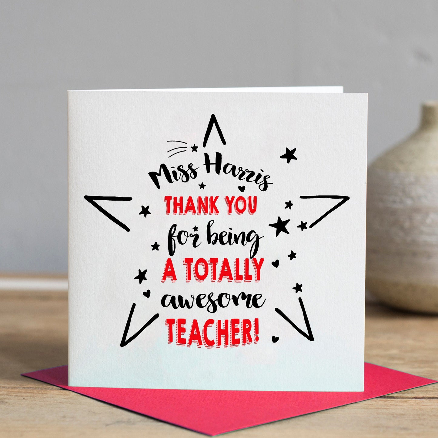 Thank you Teacher Card - Awesome