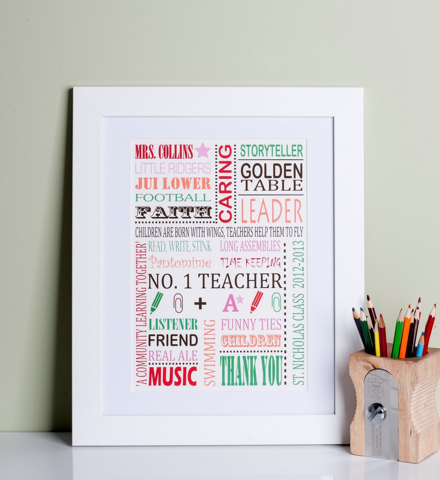 Thank you Teacher Personalised Print