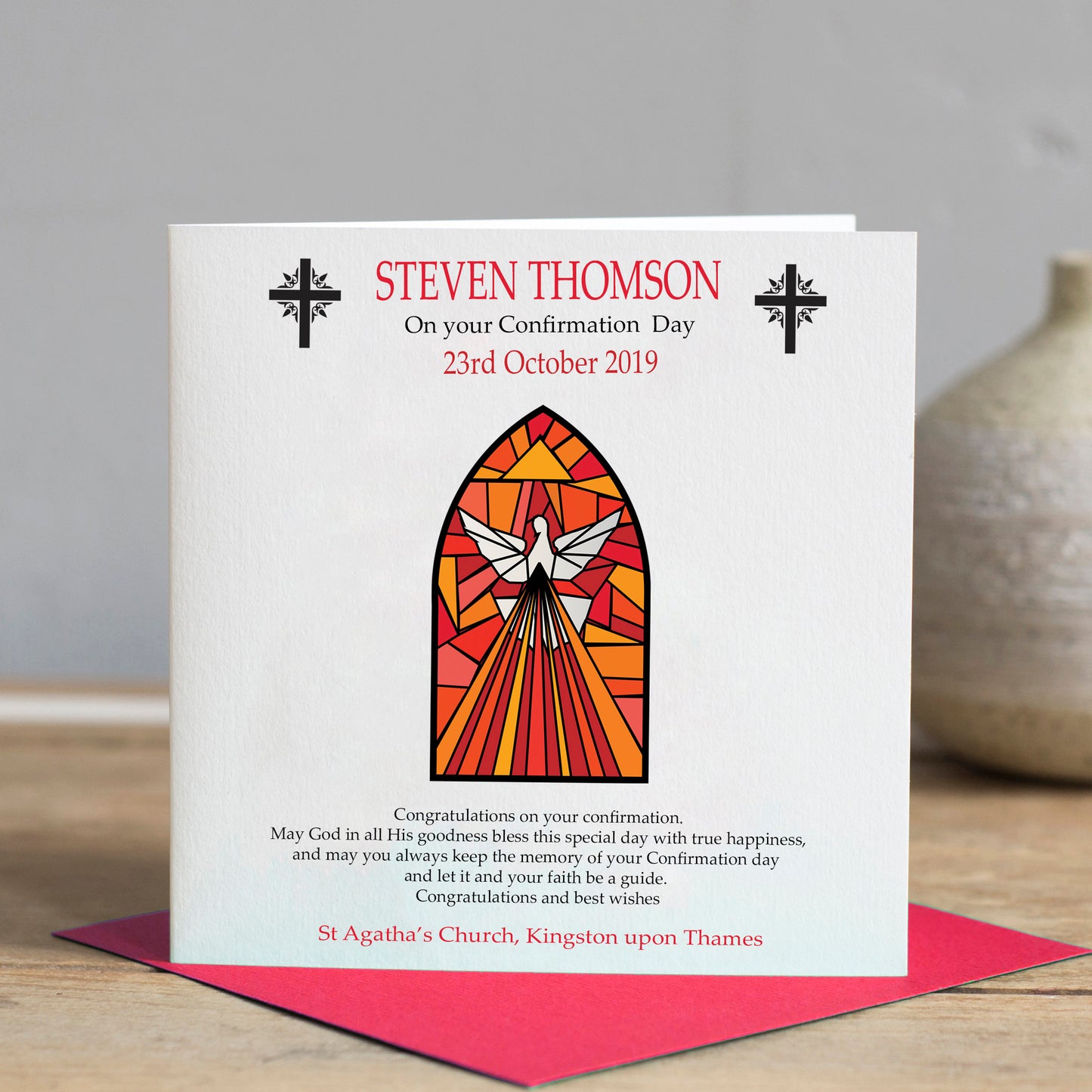 Personalised Confirmation Card - Holy Spirit